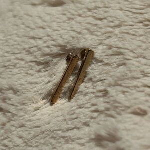 Elegant Gold Bar Earrings